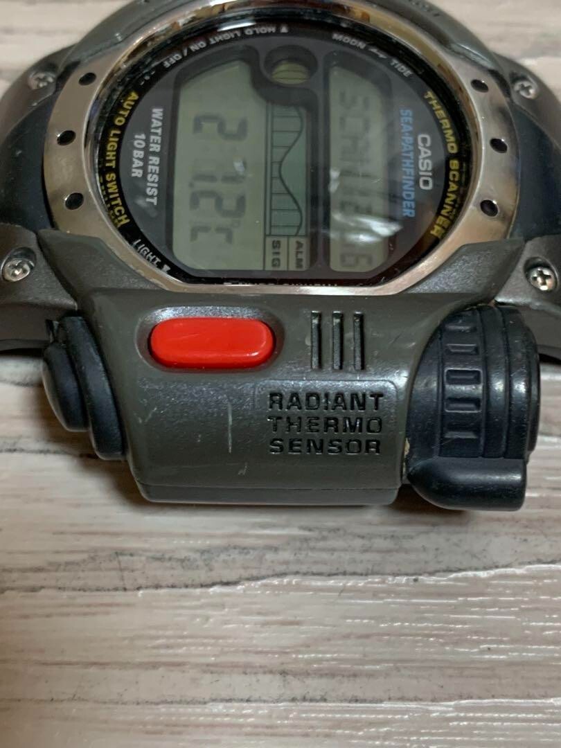 Casio Sea Pathfinder SPF-10 Radiant Thermo Scanner Tide Moon Graph