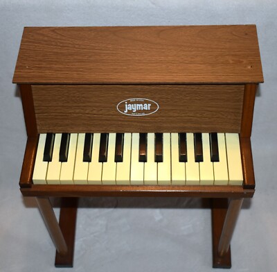 Jaymar Wood Children's Toy Piano 25 Keys 1940's Vintage Working