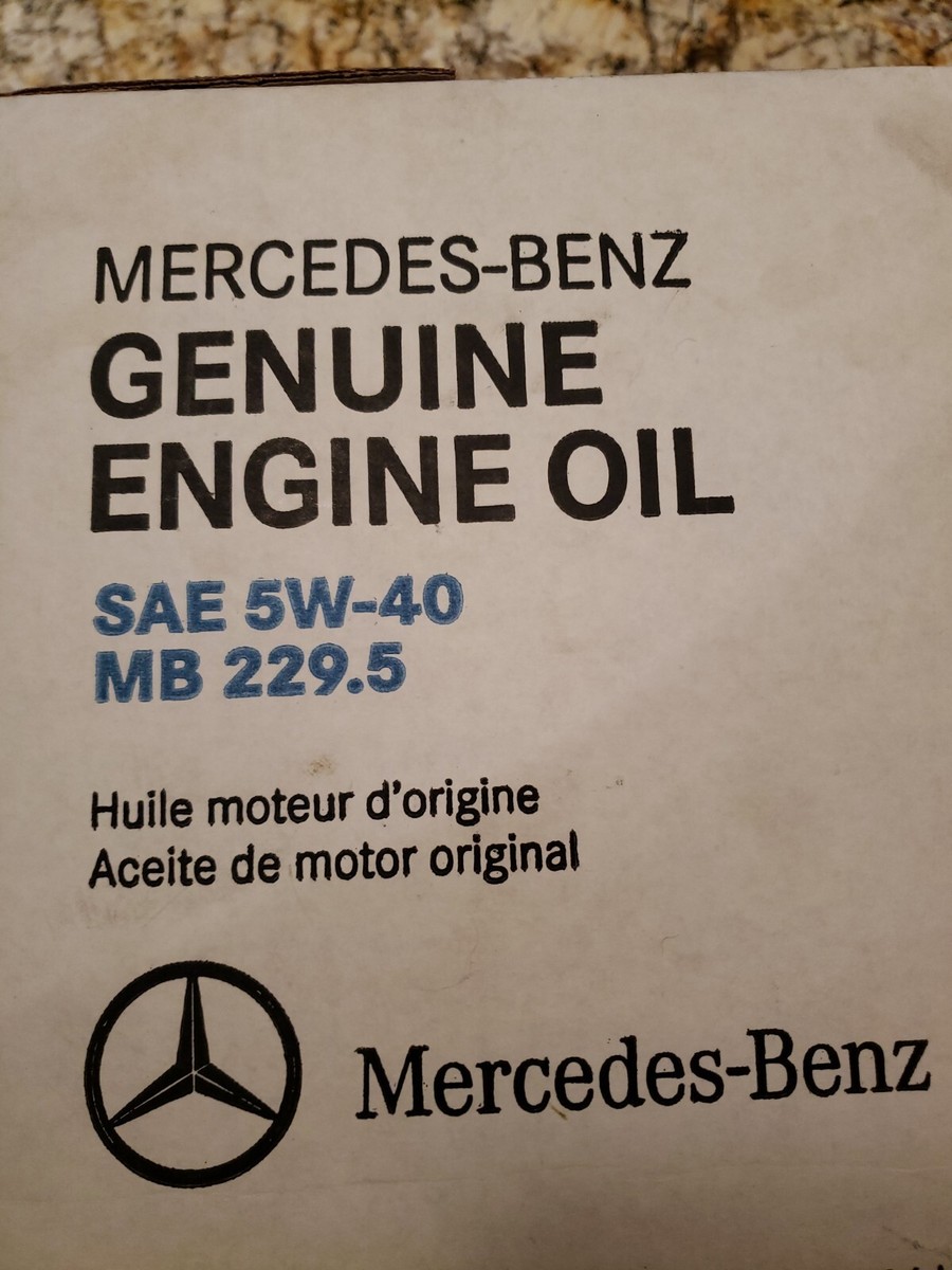 Genuine Mercedes-Benz Full-Synthetic 5W-40 Engine Oil