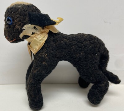 Vintage Steiff Swapl Small Persian Black Lamb Sheep 10cm 1957-66