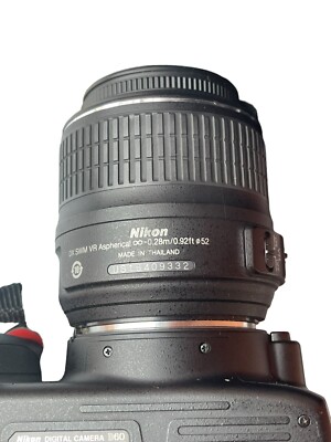 Nikon D60 DSLR Camera Black with AF-S DX Nikkor 18-55 mm VR Lens