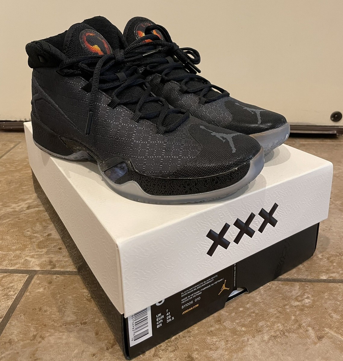 2016 EUC Jordan XXX 30 Black Cat 811006-010 Mens Size 8 | eBay