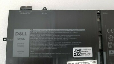 NEW Genuine Dell XPS 13 9310 Notebook Laptop Battery 51WH X1W0D | eBay
