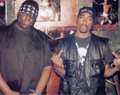 NOTORIOUS BIG TUPAC SHAKUR POOL HALL 24X36 POSTER BIGGIE SMALLS