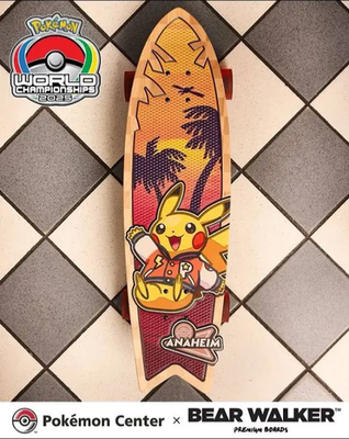 Bear Walker 2025 Anaheim Pokemon World Championships Skateboard IN