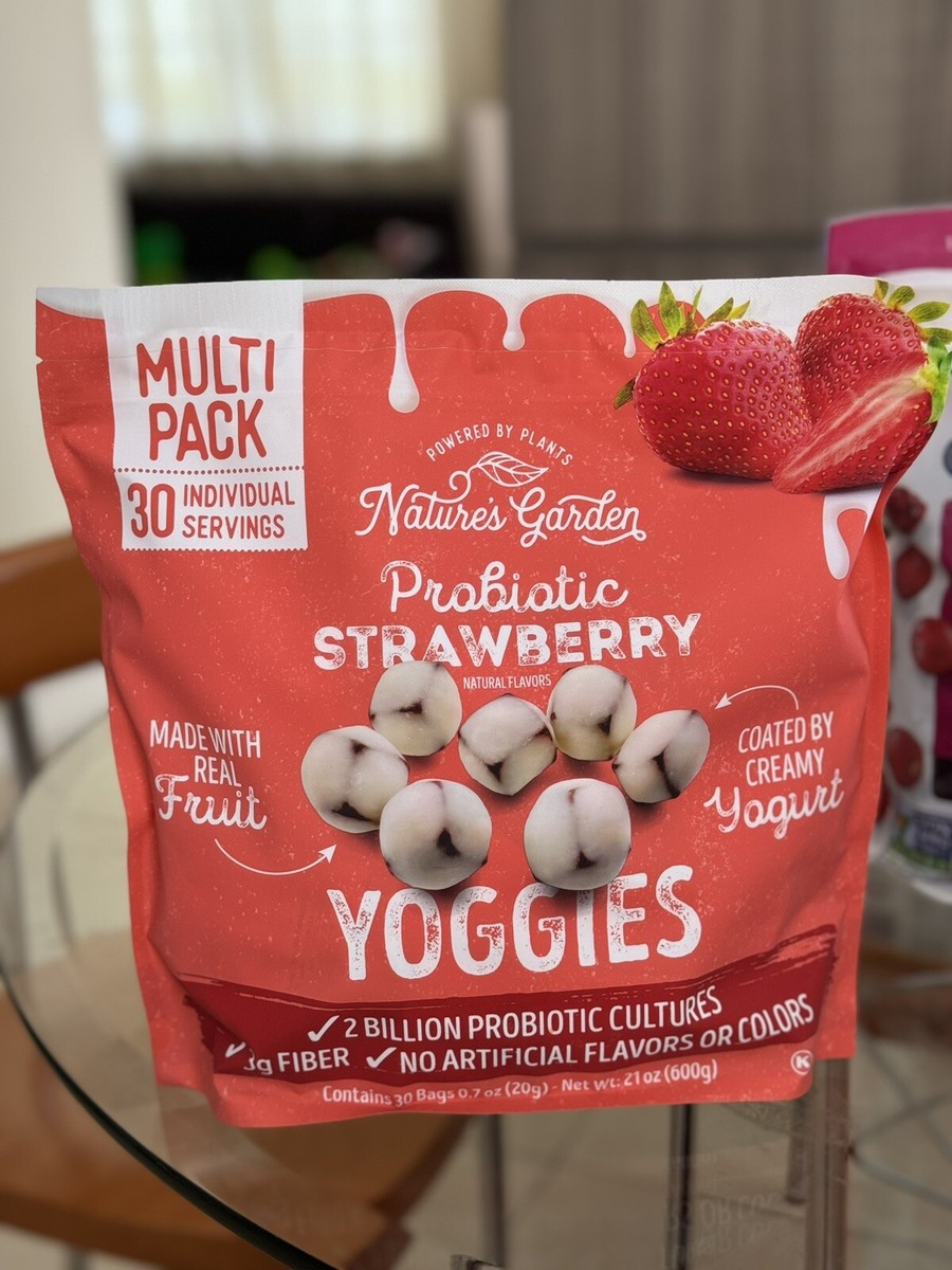 Nature's Garden Probiotic Yoggie Bites Strawberry, 21oz (30 x 0.7