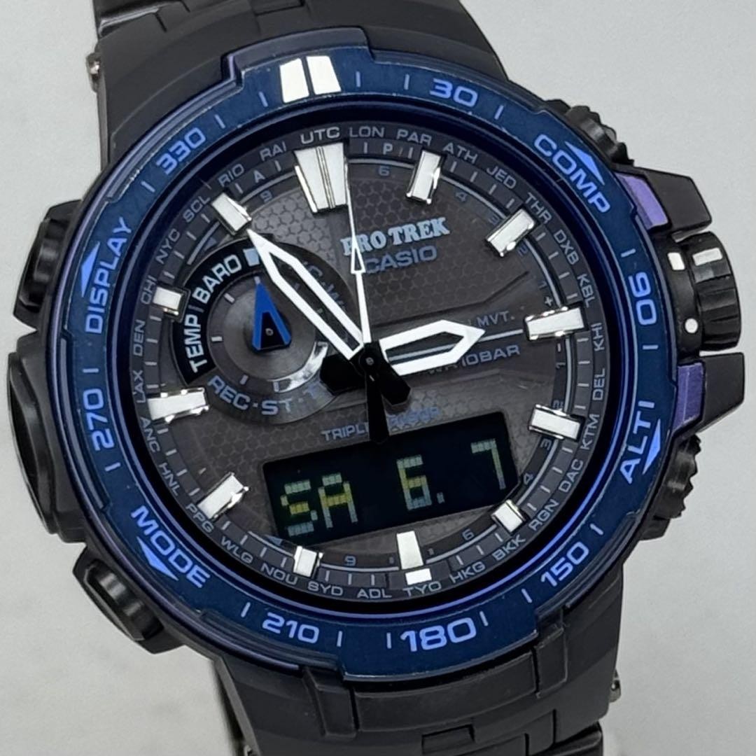 Casio Protrek PRW 6000SYT Solar Titanium Multi Band 6 Watch Japan