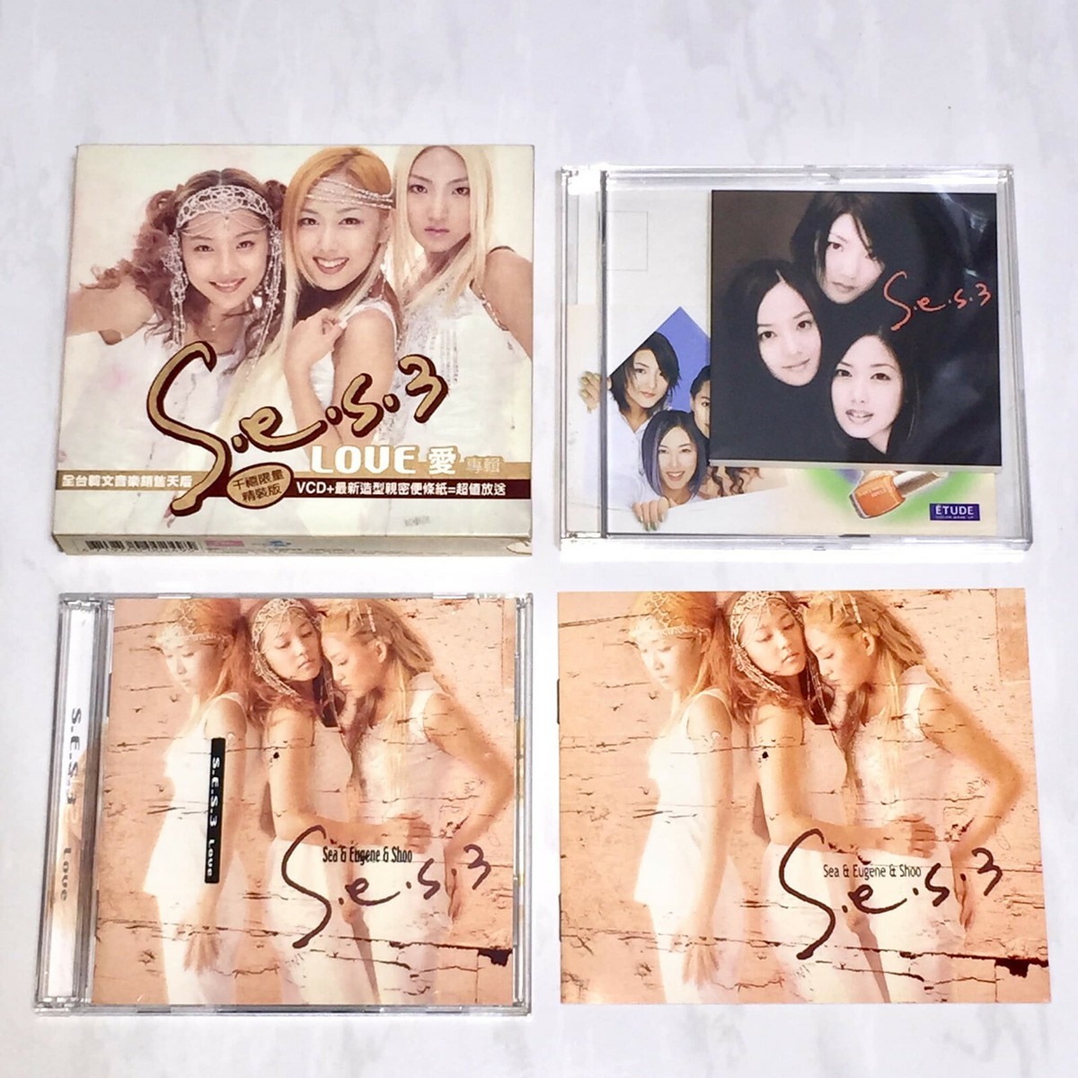 S.E.S. SES 柳真 1999 Love Millennium Edition Taiwan Box CD+VCD