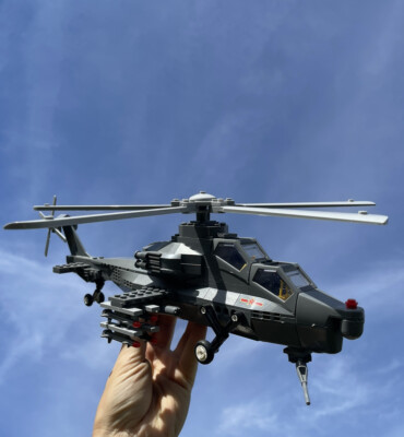 Gunship Helicopter Building Blocks Military WZ10 Model Brick