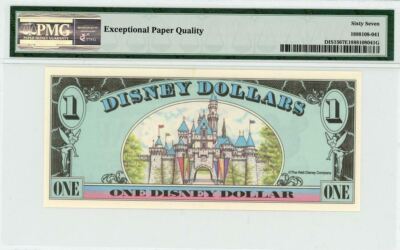 1990 $1 Disney Dollar Mickey PMG 67 EPQ (DIS15) | eBay