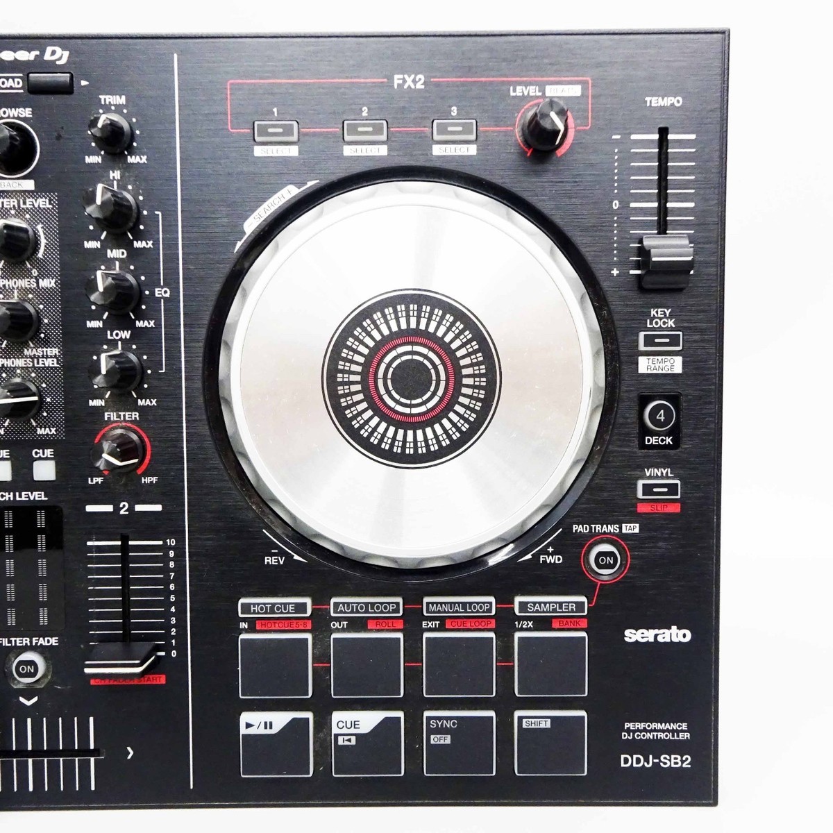 Pioneer DJ DDJ-SB2 Black DJ Controller 2-Channel Serato DJ Pro