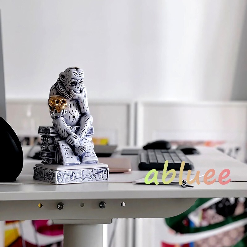 NEIGHBORHOOD NBHD Thinking Monkey Gold Skull Chamber Ceramic