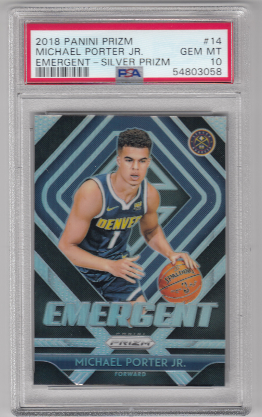 Michael Porter Jr. 2018 Prizm #14 Emergent - Silver Price Guide