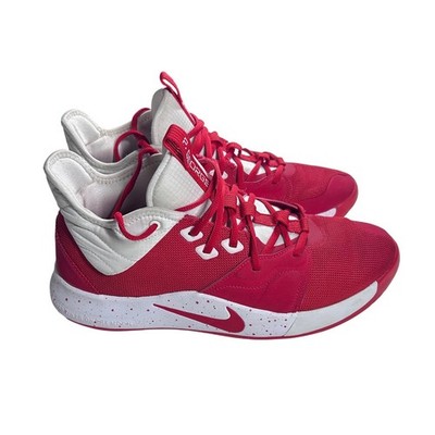 Nike PG 3 Paul George Red White Basketball Shoes Men US 11 | eBay
