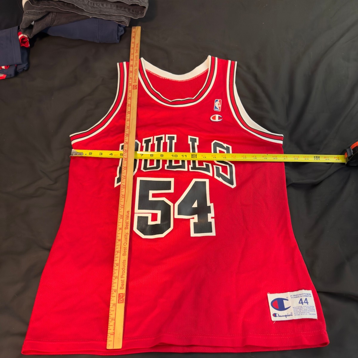 VTG Champion Chicago Bulls Horace Grant #54 Jersey Sz 44 NBA 90s