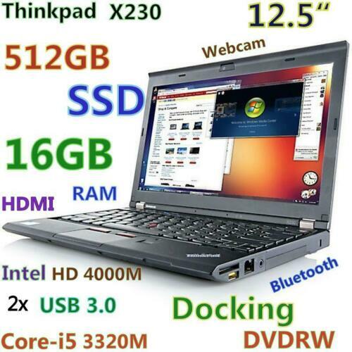 Lenovo ThinkPad X230 Core i5 / 8GB / SSD 128GB / Windows 7 Used