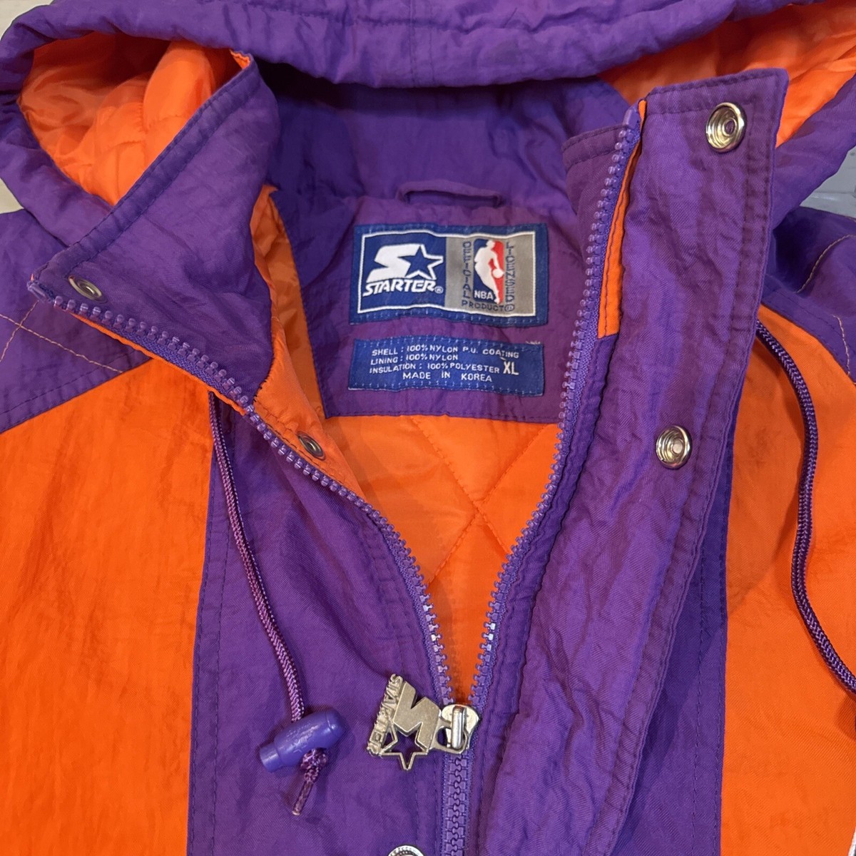Vintage 90s NBA Starter Phoenix Suns Full Zip Hooded Basketball