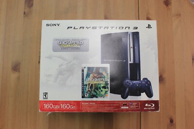 Sony Playstation 3 160GB Uncharted: Drake's Fortune Bundle No Game