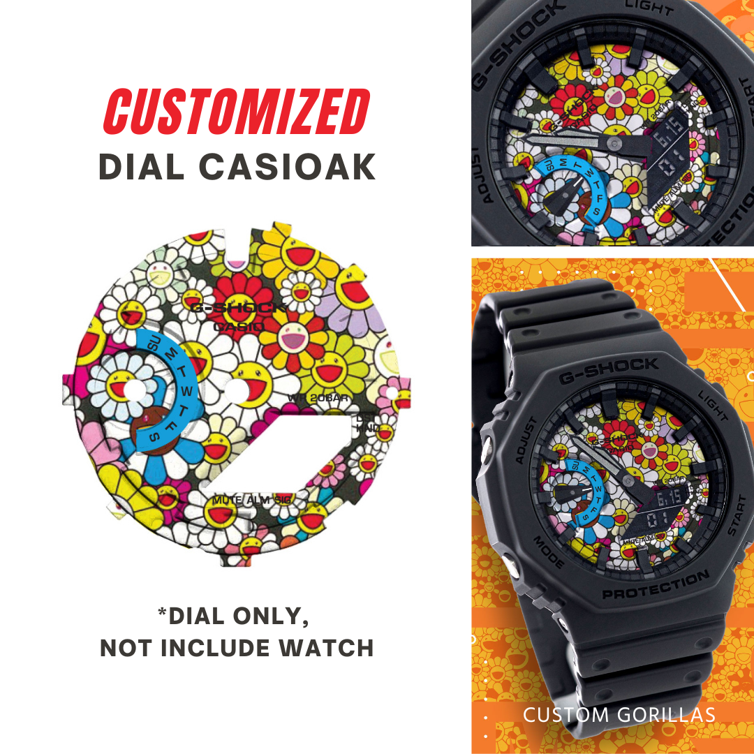 Dial G Shock GA 2100 With Custom Logo MuraKamiii Design | eBay