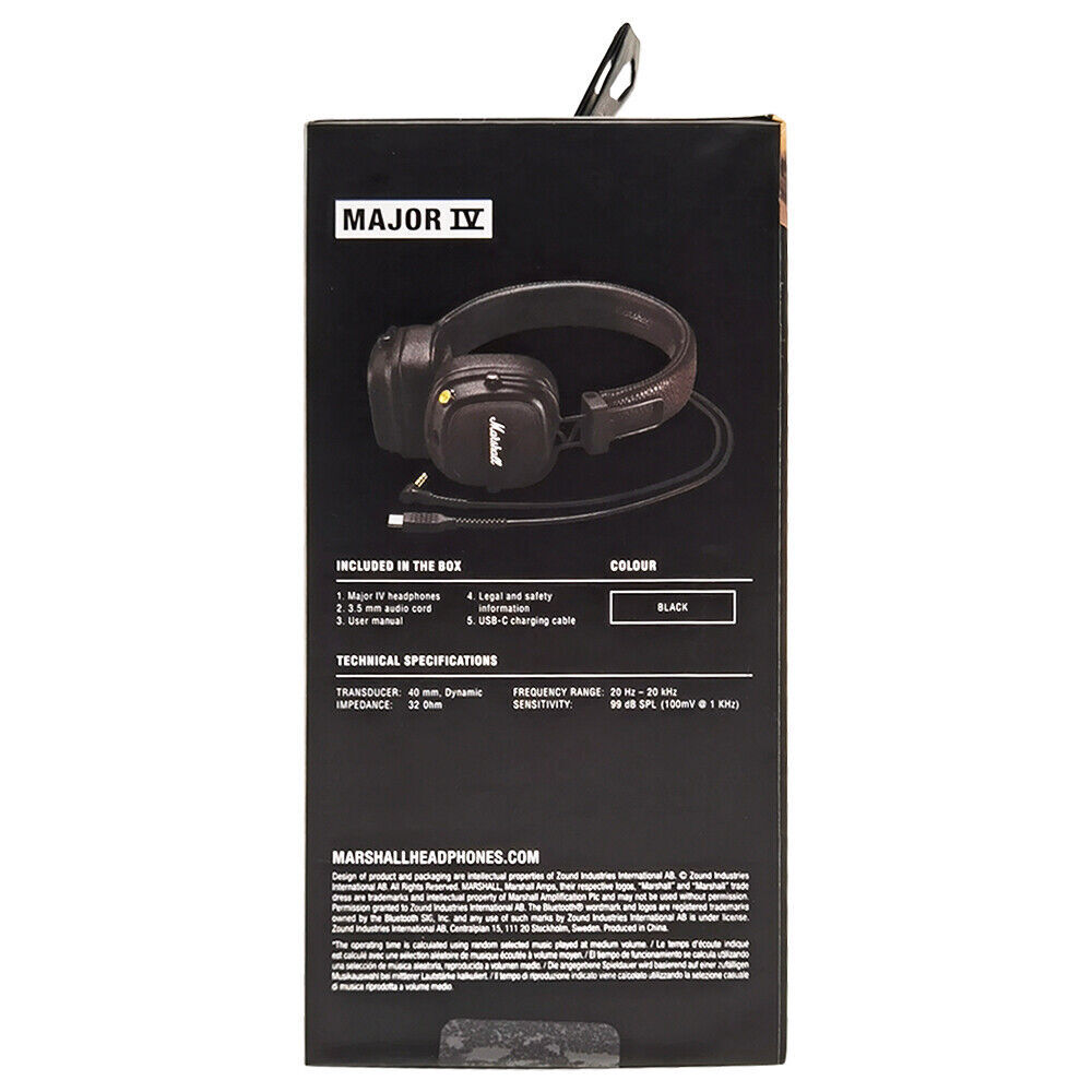 New Marshall - Major IV Bluetooth Headphone with wireless charging