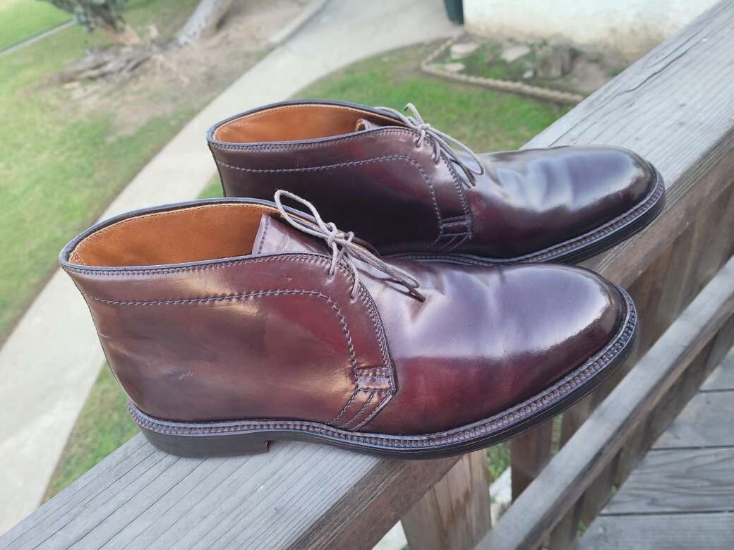 Alden Shell Cordovan Color 8 Chukka Boots 1339 Size 10.5 EEE | eBay