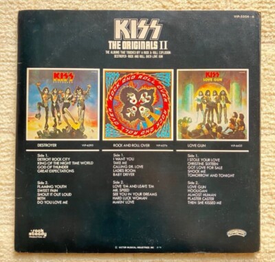 KISS -The Originals 2- VIP5504 JAPAN VINYL w/Obi,4 Paper mask not