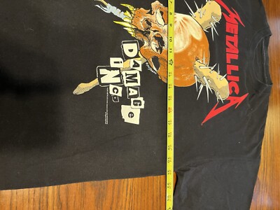 Metallica PUSHEAD ORIGINAL Large 2007 Double Sided Damage Inc Tour