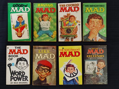 Vintage MAD Magazine Paperback Books Lot of 8 | eBay