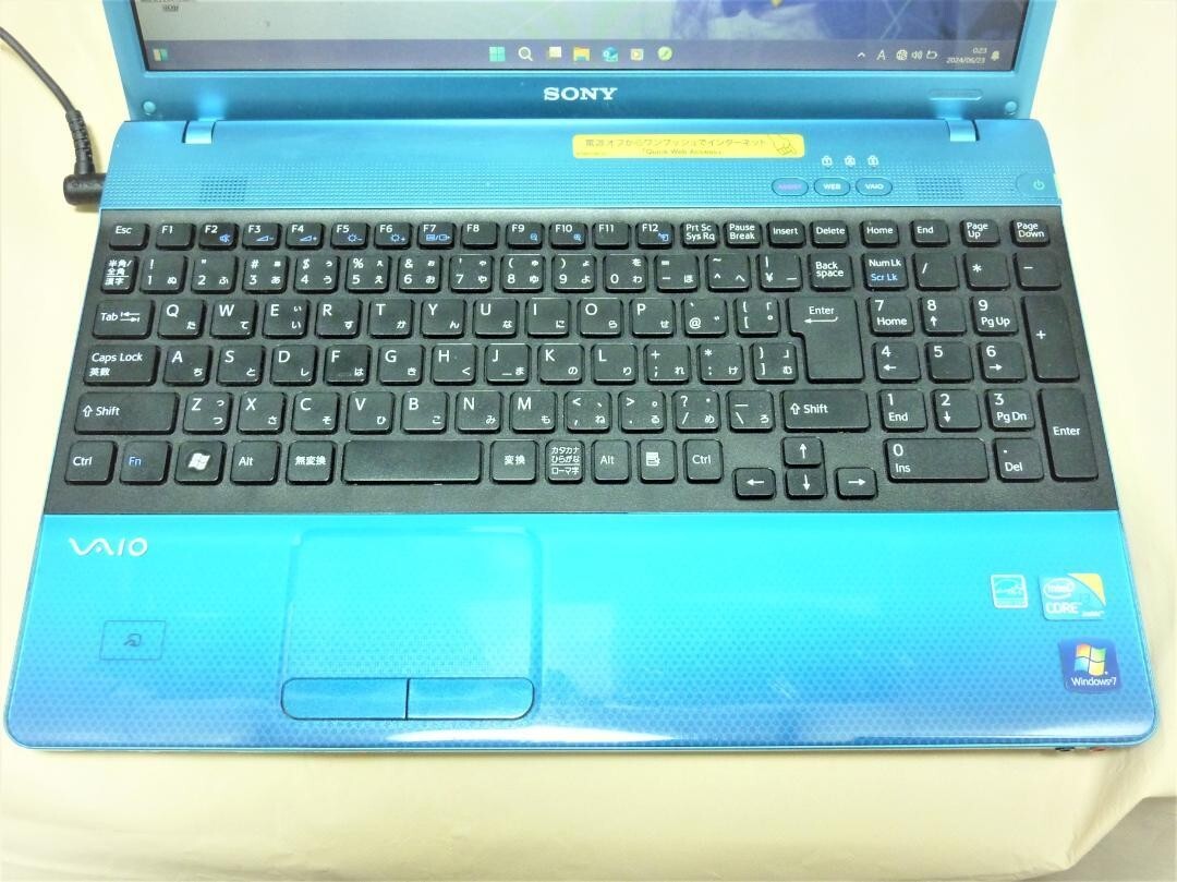 Sony Vaio Note PC PCG-71311N intel Core i3 M350 8GB SDD Windows11