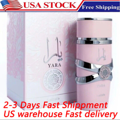 USA Seller-Lattafa Yara for Women Eau De Parfum Spray, 3.40 Ounce