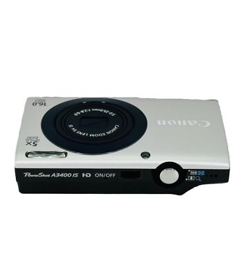 Canon PowerShot A3400 IS Digital Camera Silver | eBay