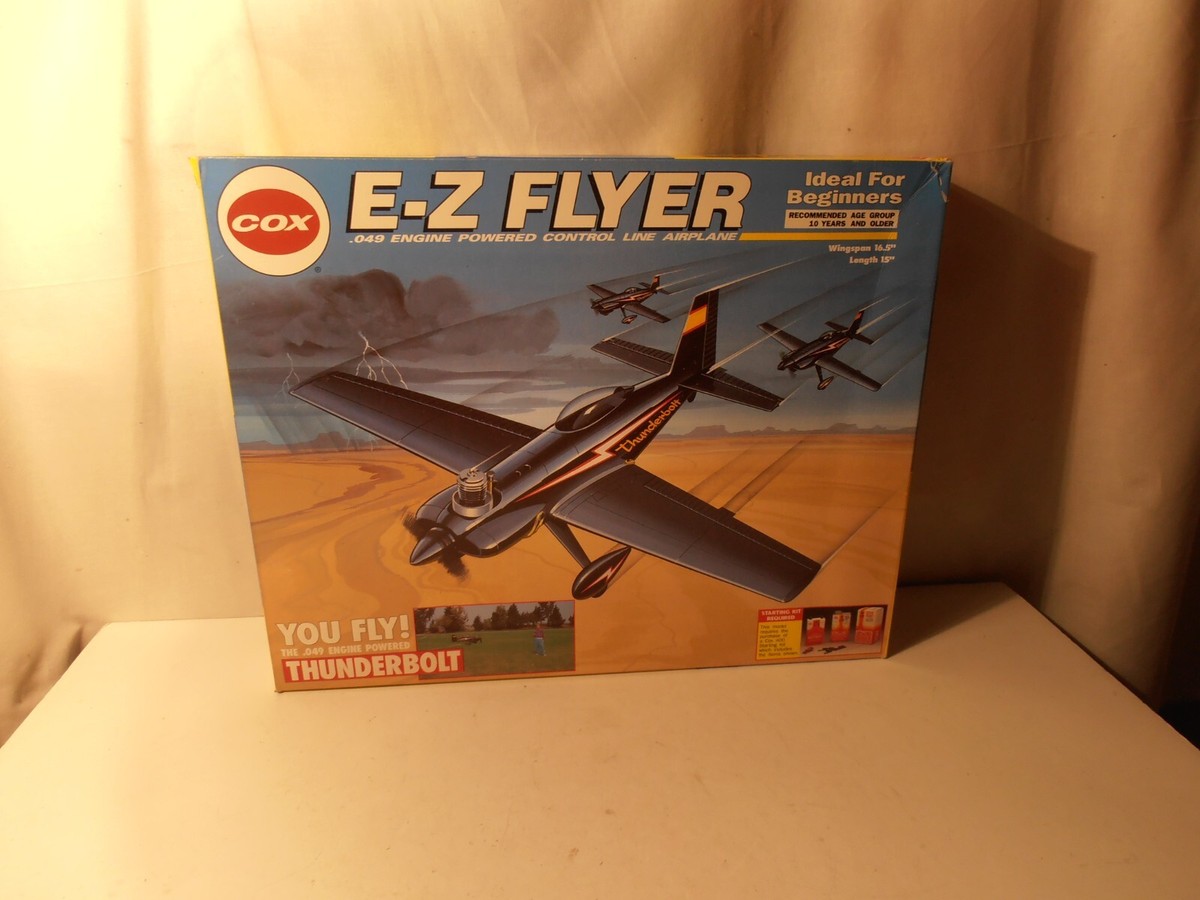 COX E-z Flyer #4041 Thunderbolt .049 Control Line Airplane for