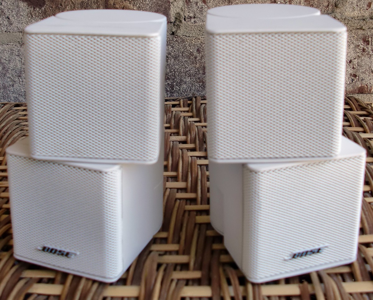 Set of 2 Bose Jewel Double Cube Speakers White | eBay