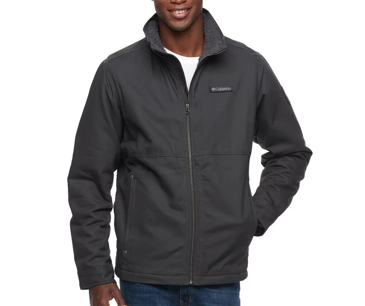 Columbia Men's Grey Beacon Stone Omni-Shield Sherpa-Lined Jacket