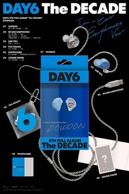 DAY6 THE DECADE 4th Album IN-EAR EARPHONES Ver/Earphones+Pouch+2