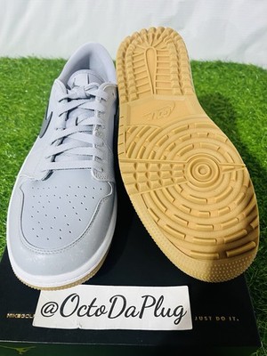 Size 9 - Air Jordan 1 Golf Low Wolf Grey Gum for sale online | eBay