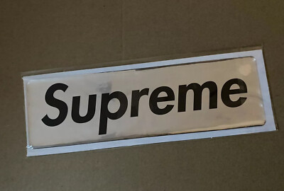Supreme Plastic Box Logo Sticker FW17 Silver | eBay
