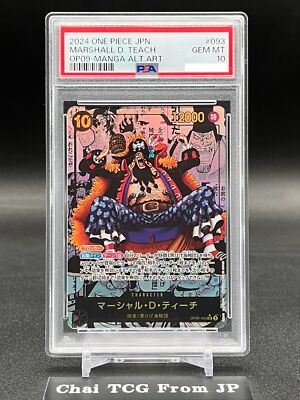 PSA 10 Teach OP09-093 Manga Alt Art Emperors in the New World ONE