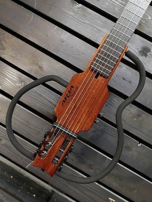 Classical Acoustic Guitar Aria AS-100C Sinsonido Silent Mahogany