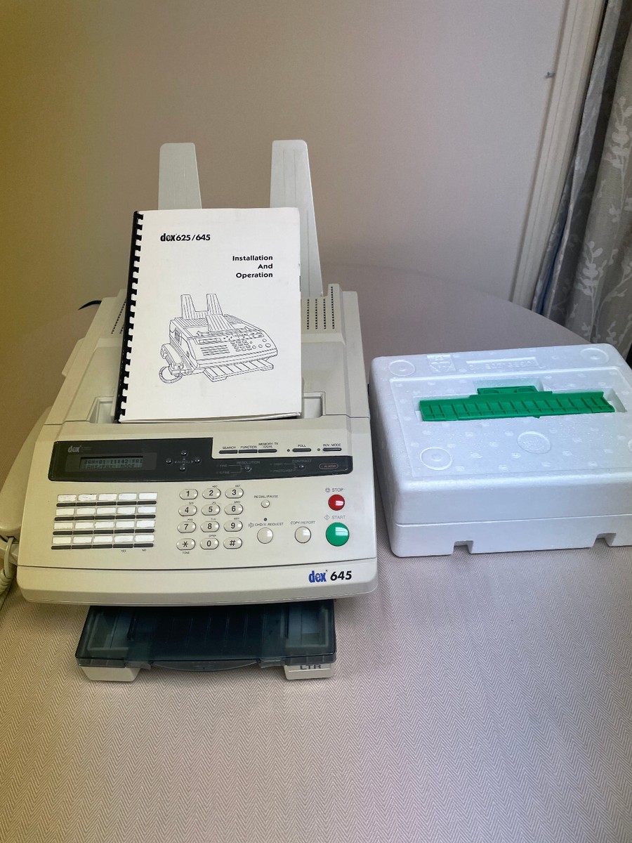 Vintage fujitsu dex 645 fax machine (yr 2000) | eBay