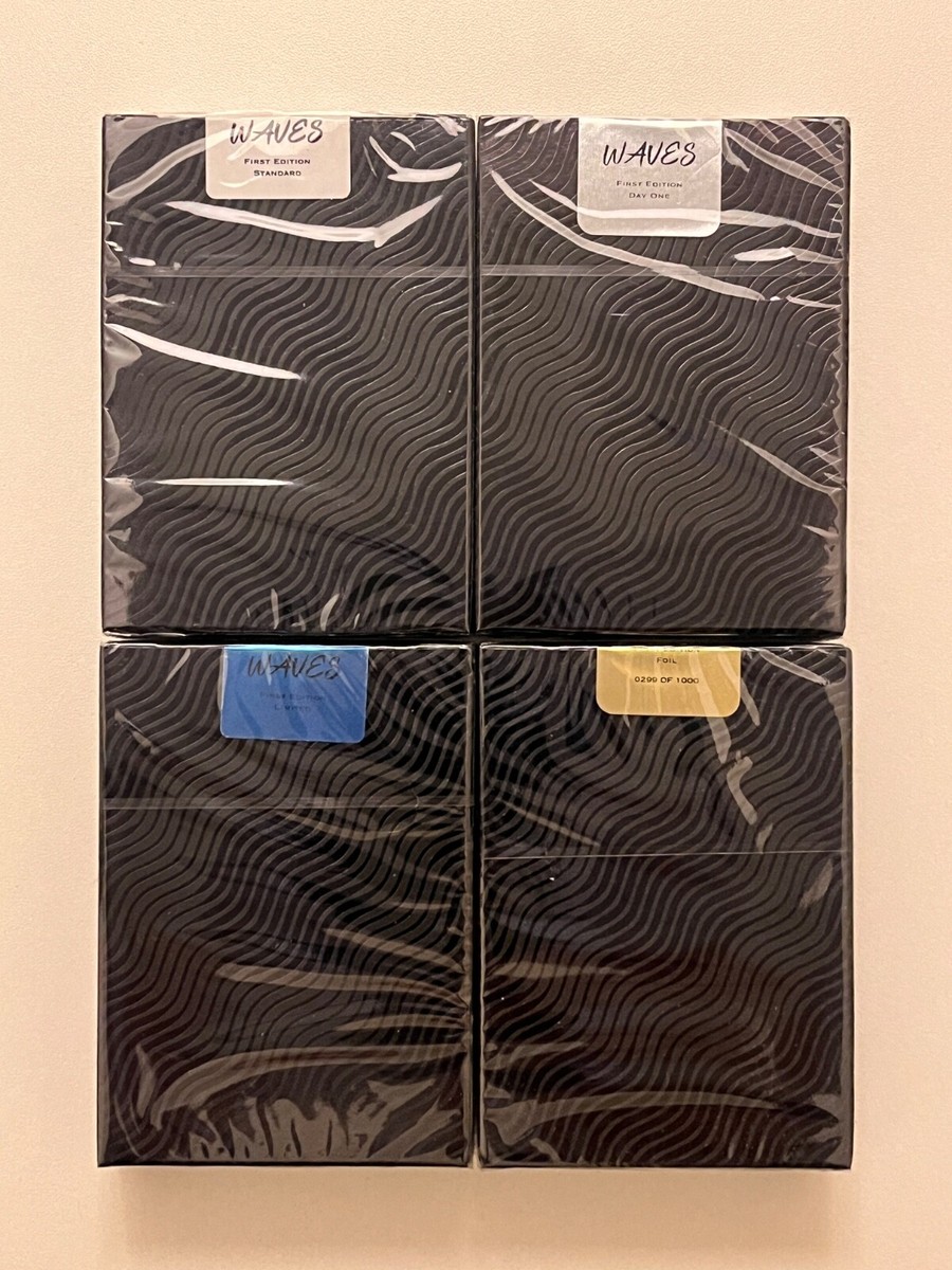 Waves Playing Cards First Edition by 52Kards in Carat DS1 Sealed