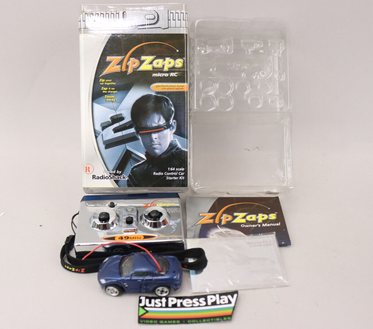 Radio Shack Zip Zaps Marvel X-Men Mazda RX-8 Micro RC Car Cyclops
