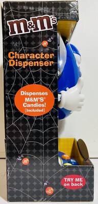 M&m Blue Skeleton Character Candy Dispenser 2015 Halloween for