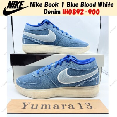Nike Book 1 Blue Blood White Denim IH0892-900 Men's Size | eBay