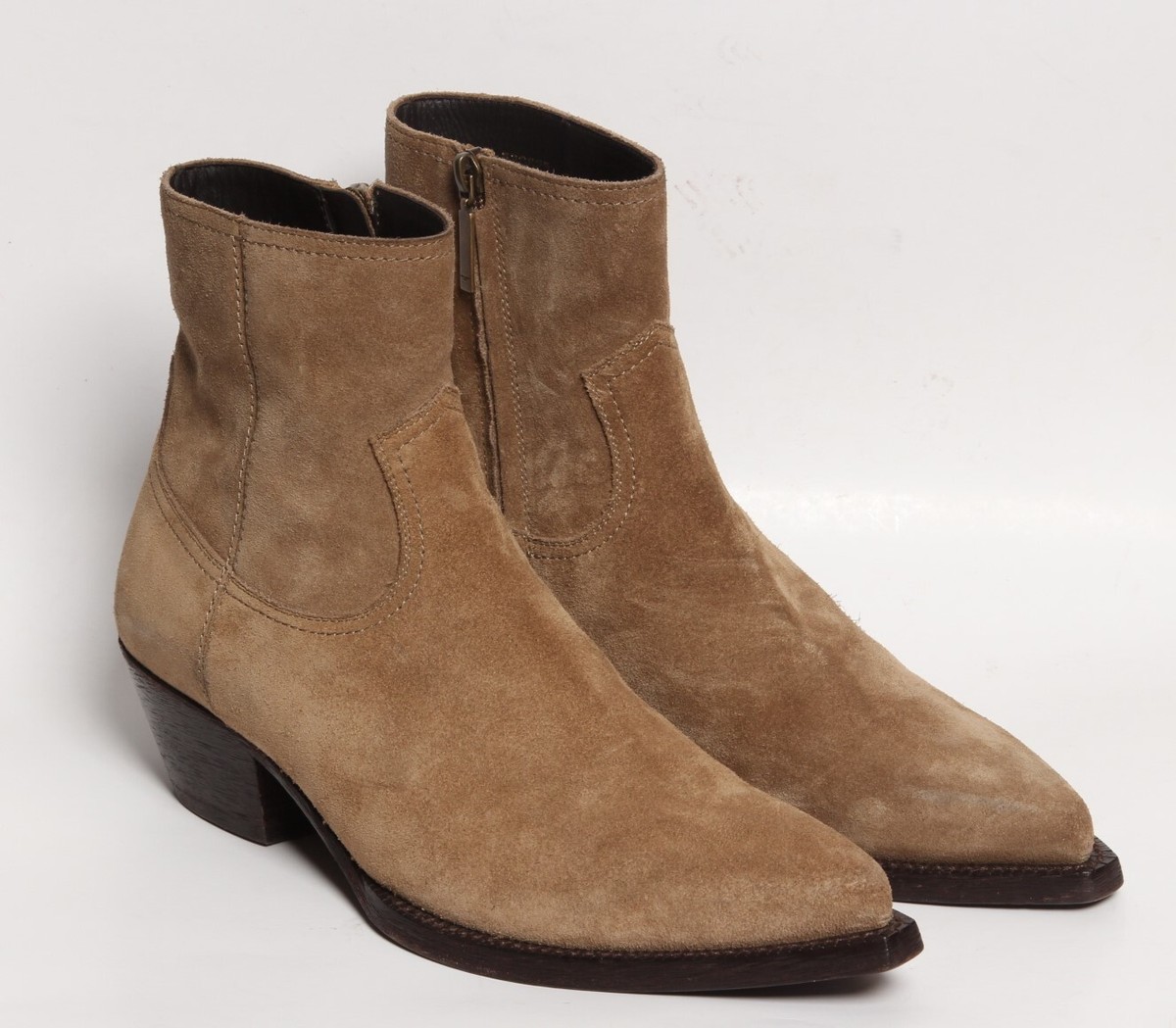 Saint Laurent 'Lukas' YSL Mens Ankle Western Cowboy Boots Size 43