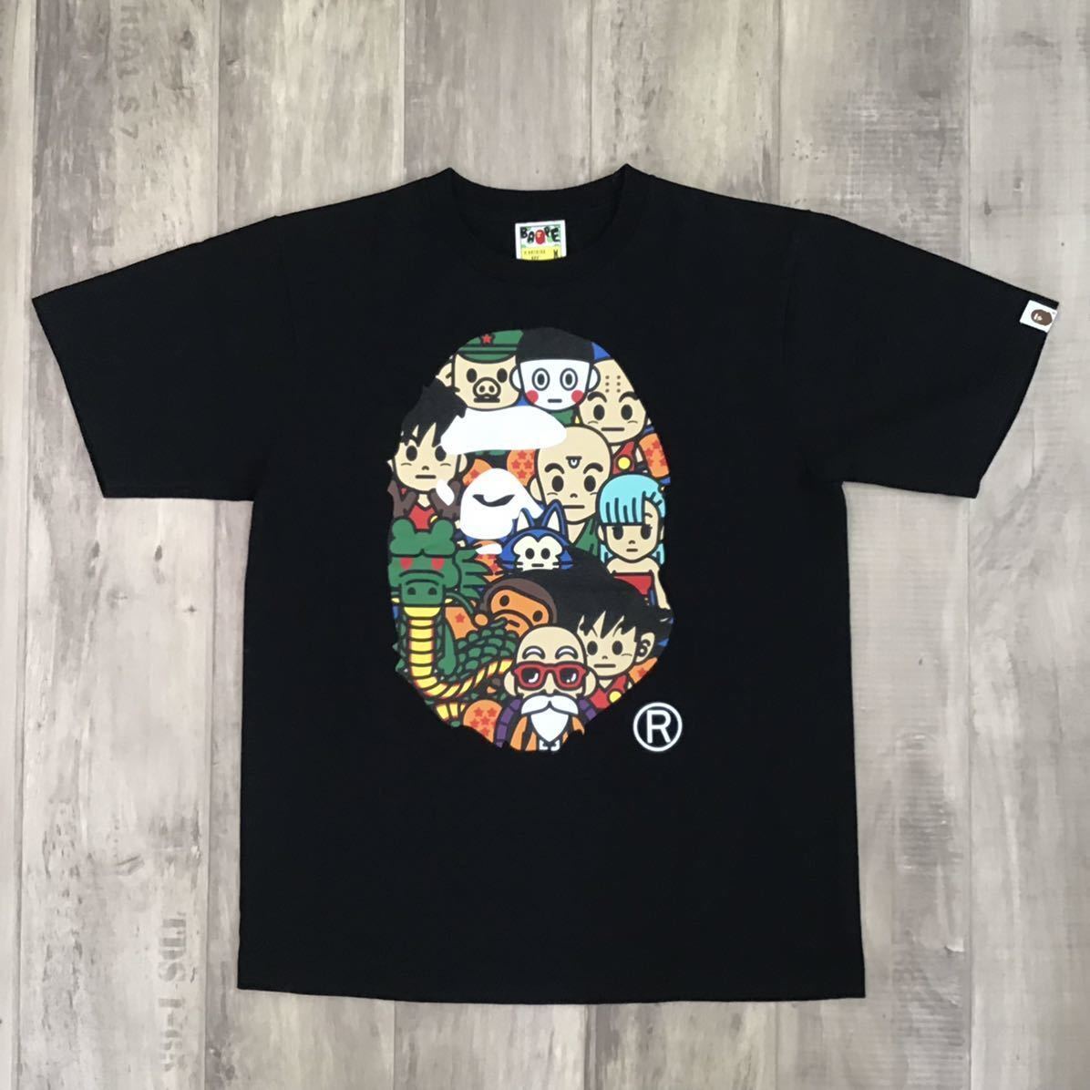 BAPE × Dragon Ball big head T-shirt milo goku Black A Bathing Ape