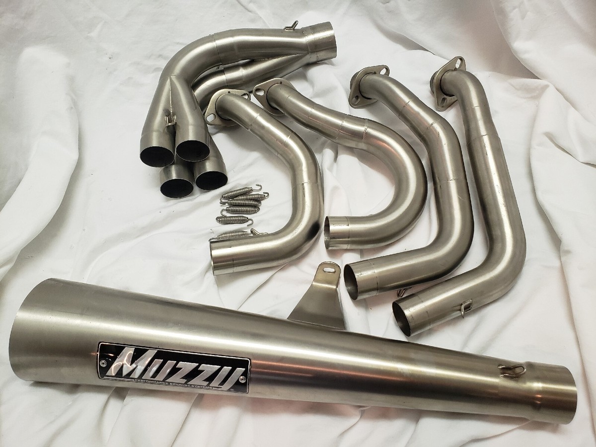 06-24 Ninja Zx14 Zx14r Muzzy Full Exhaust System Sidewinder Pro