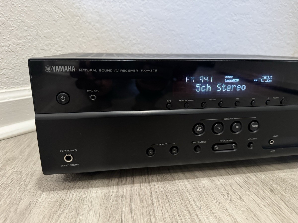 Yamaha Model RX-V379 5.1 4K HD AV Bluetooth Home Theater Receiver