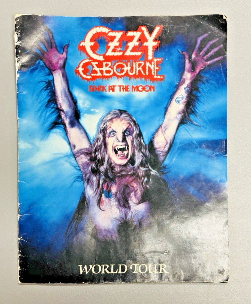 Ozzy Osbourne Bark At The Moon World Tour Book 1984 Japan Concert