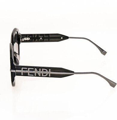 FENDI FENDIGRAPHY HOBO 40083 Transparent Gray Oversize Fashion